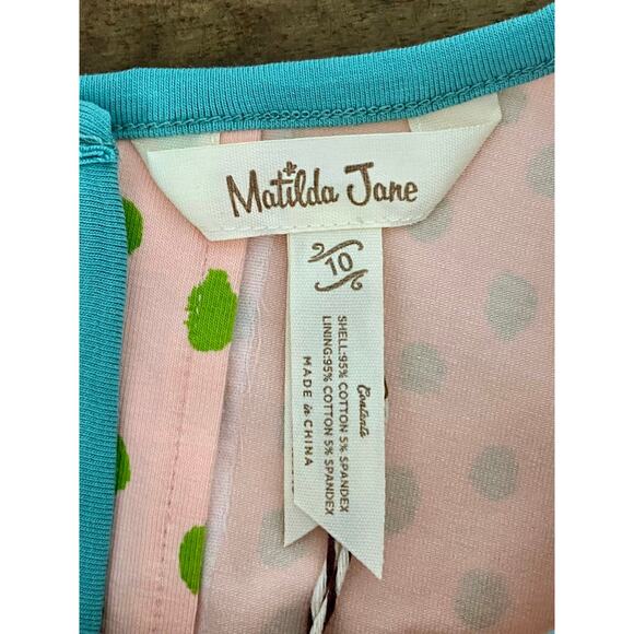 NWT Matilda Jane Dream Chasers Sleeveless Cactus Sunrise Top Peach Blue Green 10 - Picture 7 of 8